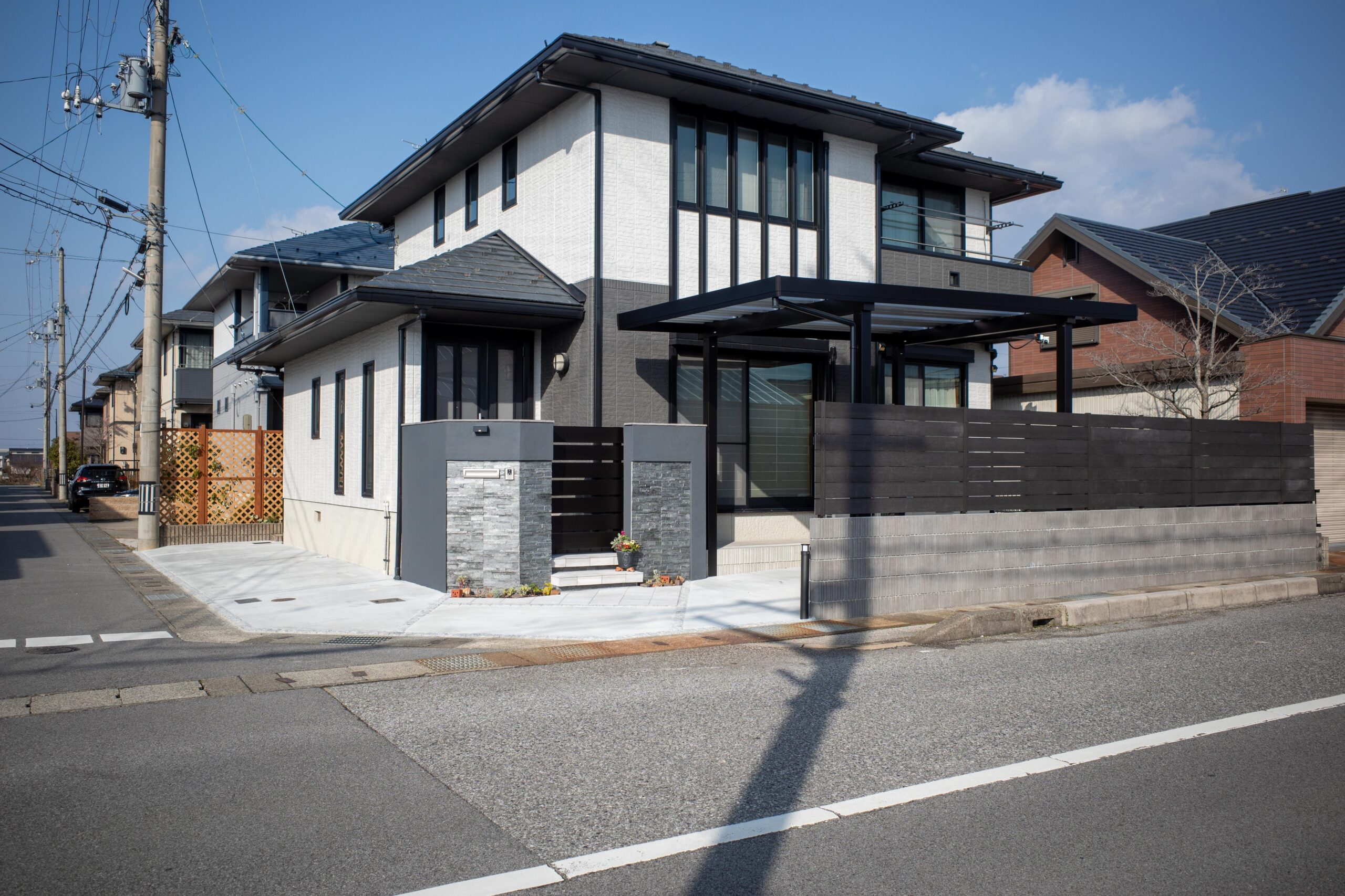 門塀　 目隠しフェンス グローベン 化粧ブロック コード 東洋工業 カーポート スライド門扉