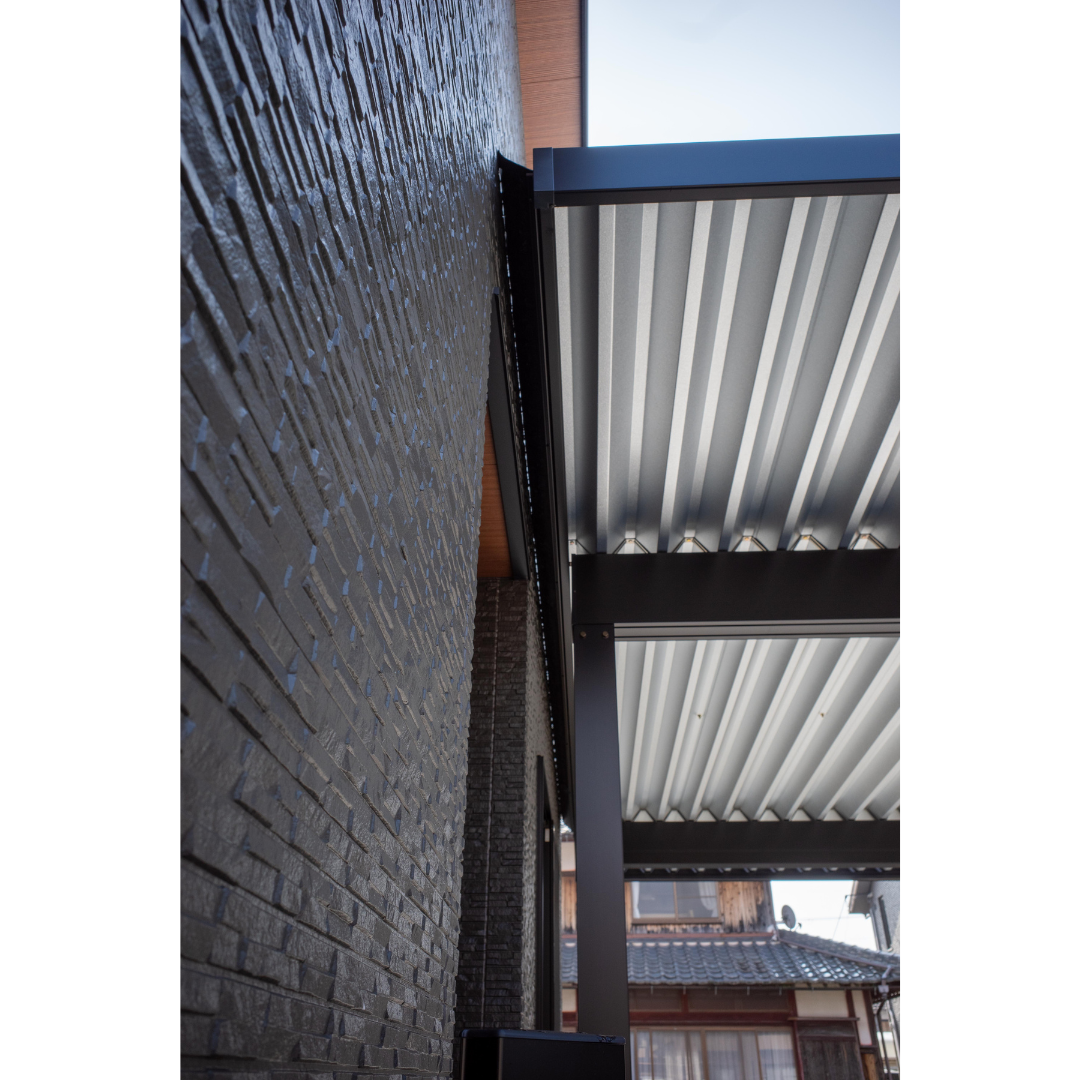 カーポート/耐積雪100cm/折板屋根/三協アルミ/G1-R/長浜市/すき間ふさぎ材